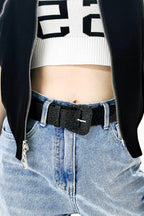 Glitter PU Leather Belt - Delanoir