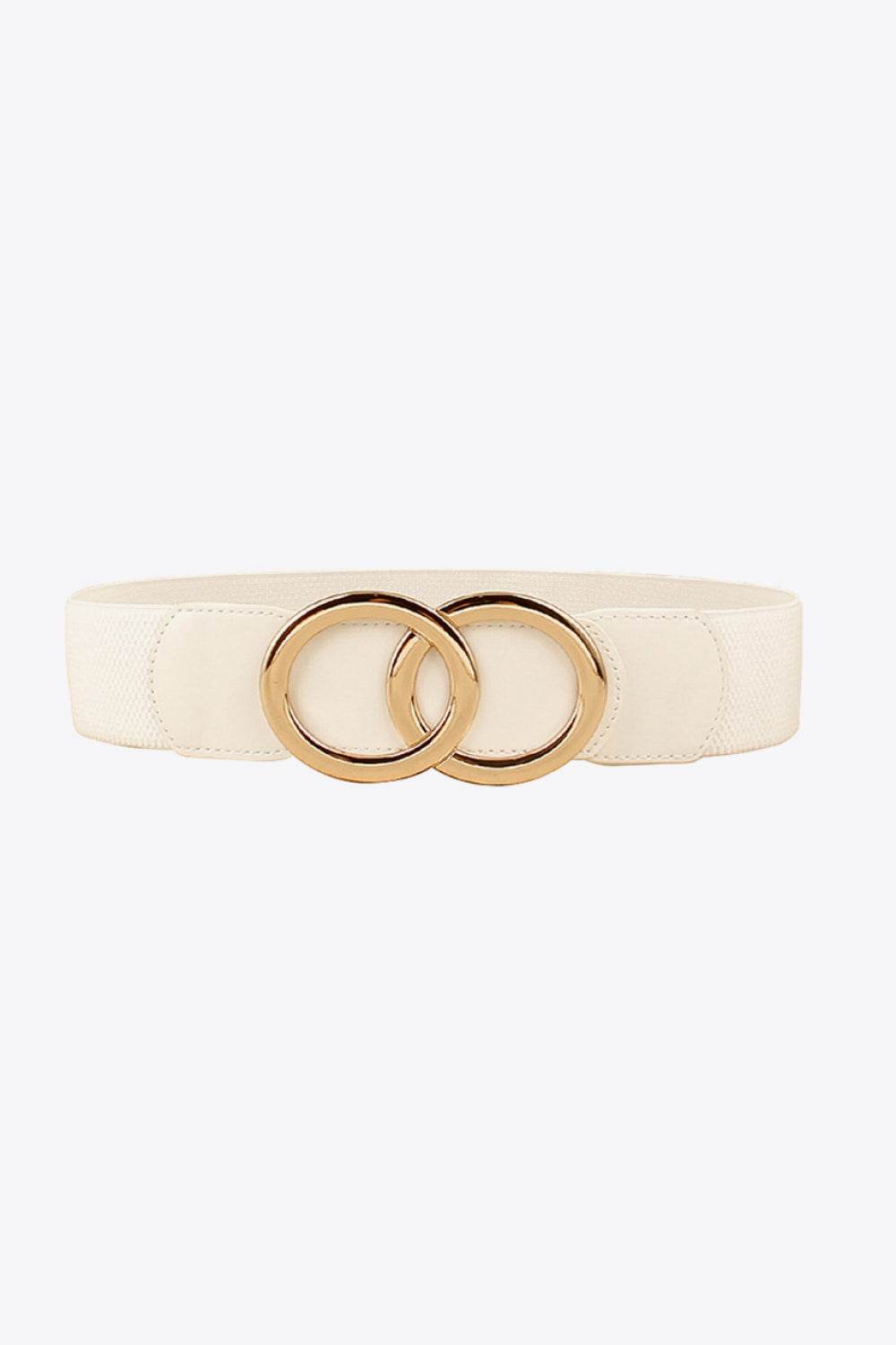 Zinc Alloy Buckle Elastic PU Belt - Delanoir