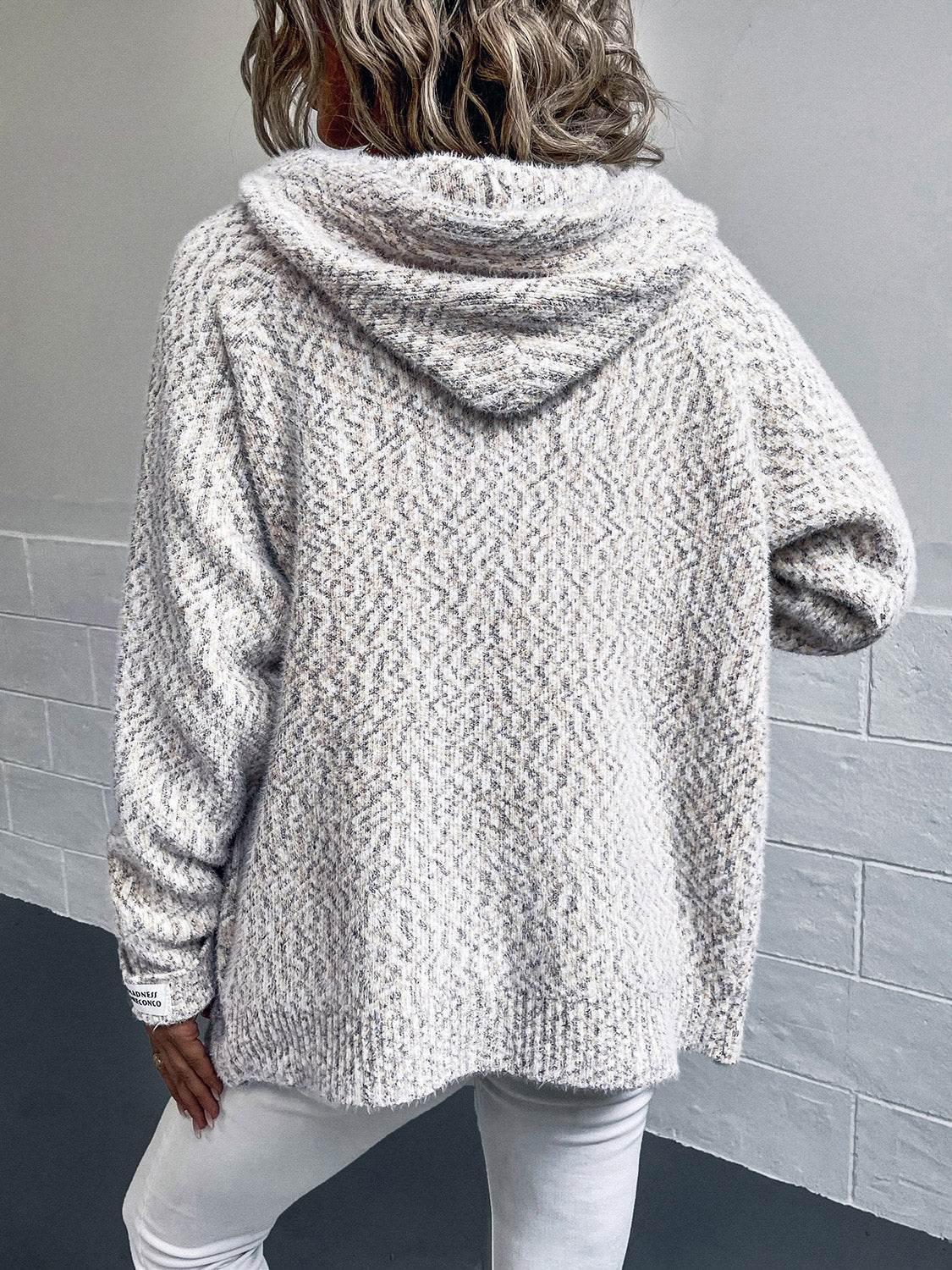 Zip-Up Hooded Sweater - Delanoir