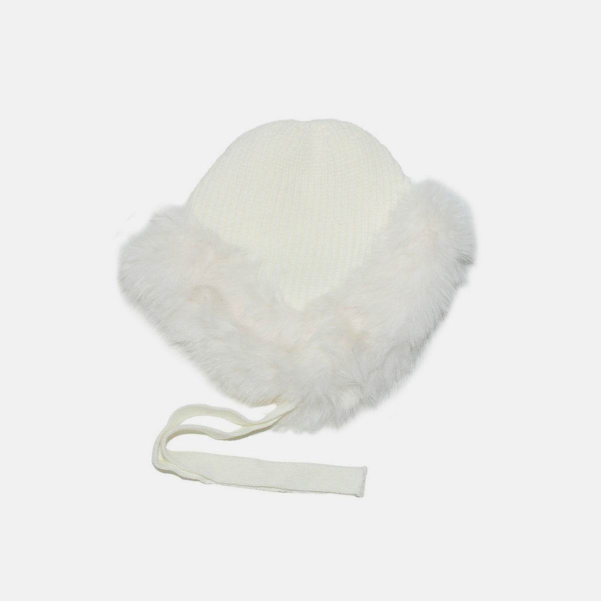 Thermal Tied Fuzzy Winter Hat - Delanoir