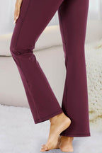 Pocketed High Waist Active Pants - Delanoir