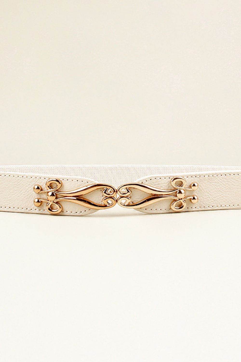 Alloy Buckle Elastic Belt - Delanoir