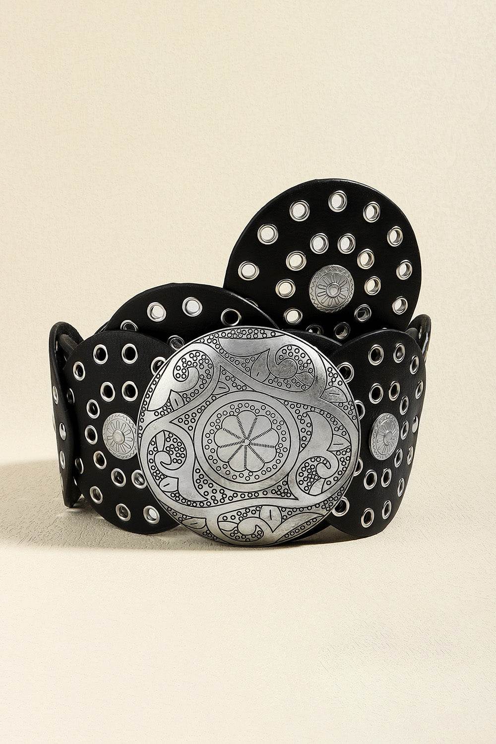 Vintage PU Leather Wide Belt - Delanoir