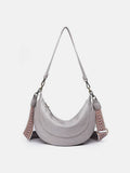 PU Leather Removable Strap Crossbody Bag - Delanoir