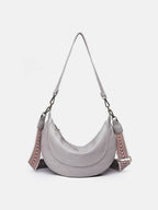 PU Leather Removable Strap Crossbody Bag - Delanoir