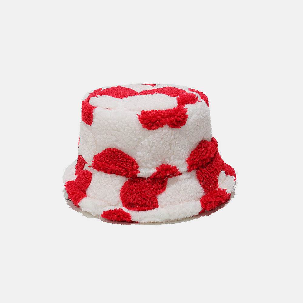 Contrast Heart Bucket Hat - Delanoir