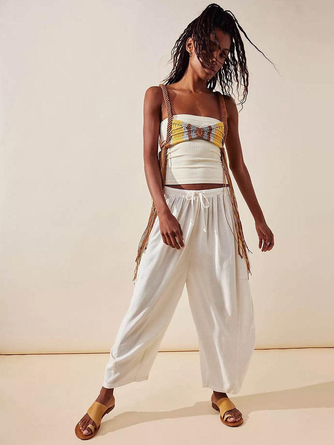 Full Size Wide Leg Pants with Pockets - Delanoir