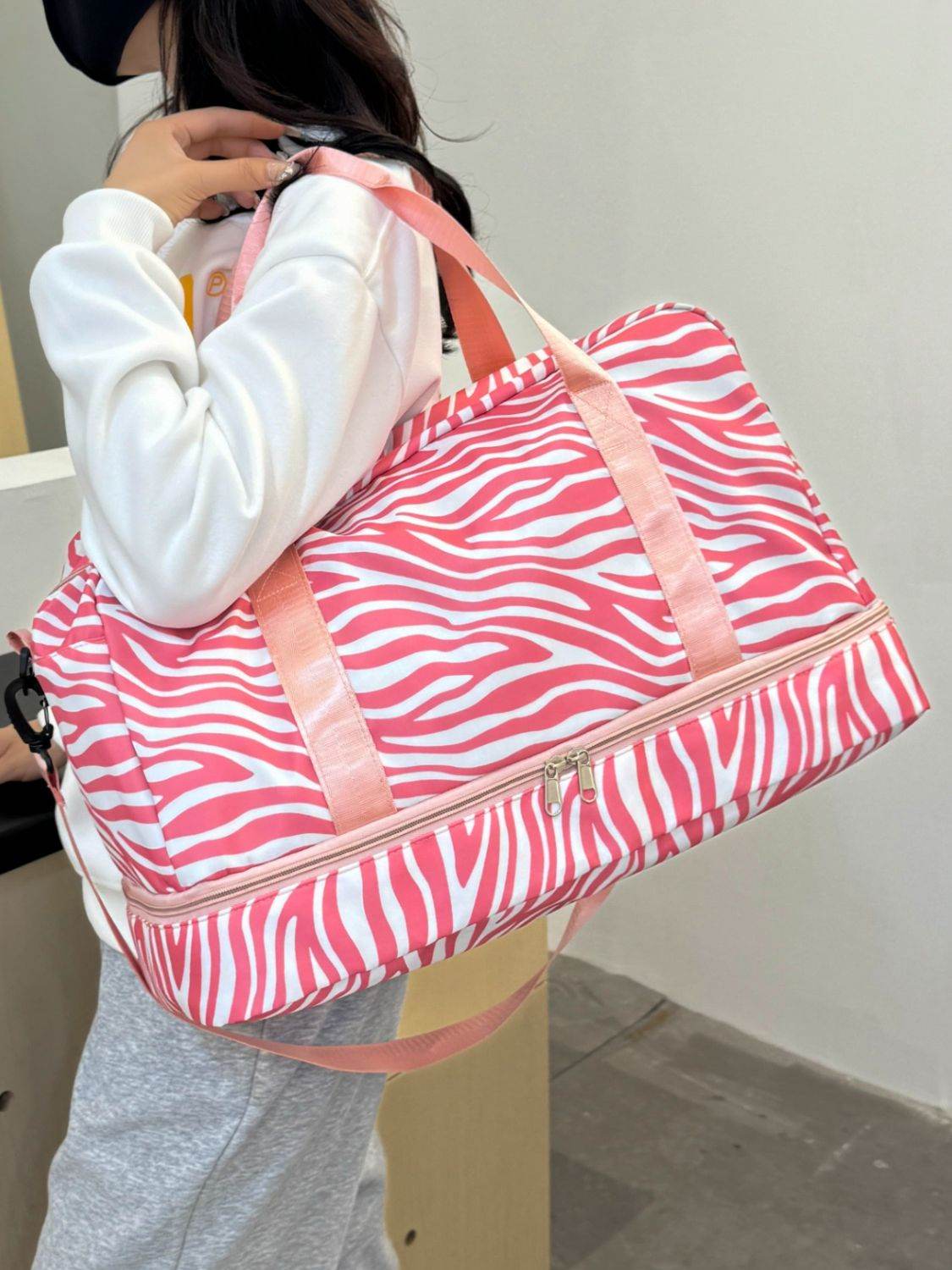 Oxford Cloth Leopard Travel Bag - Delanoir