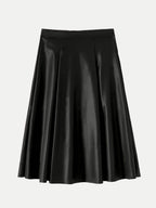 High Waist Skirt with Zipper - Delanoir