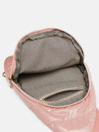 Quilted Adjustable Strap Puffy Sling Bag - Delanoir
