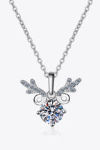 1 Carat Moissanite 925 Sterling Silver Necklace - Delanoir