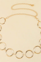 Circle Ring Chain Belt - Delanoir