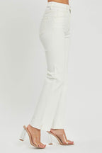 RISEN Full Size High Rise Tummy Control Straight Jeans - Delanoir