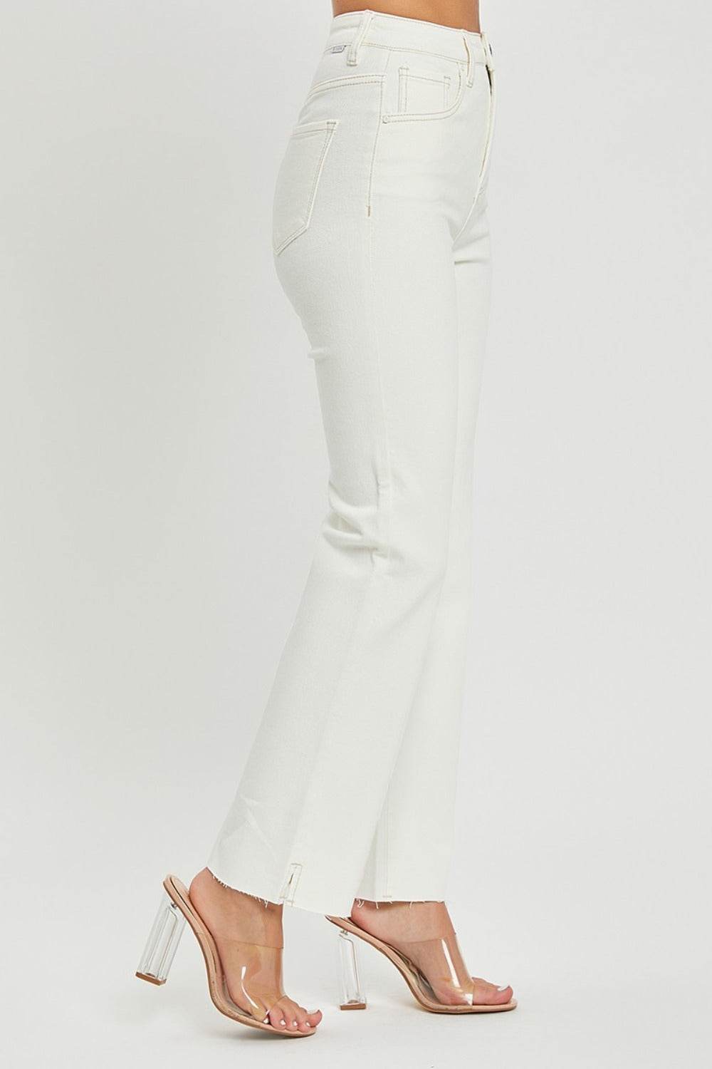 RISEN Full Size High Rise Tummy Control Straight Jeans - Delanoir
