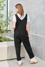 Double Take Full Size Sleeveless Straight Jumpsuit - Delanoir