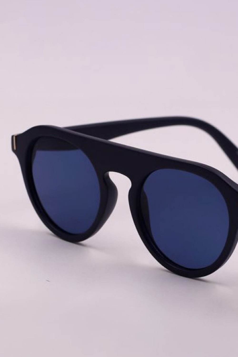 3-Piece Round Polycarbonate Full Rim Sunglasses - Delanoir