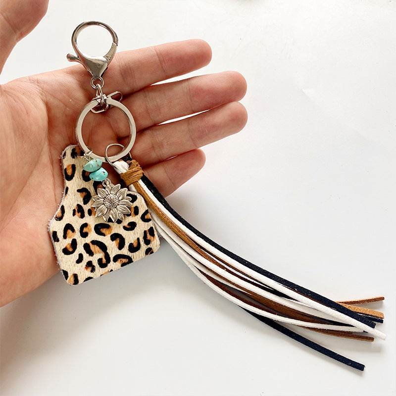 Turquoise Fringe Detail Key Chain - Delanoir