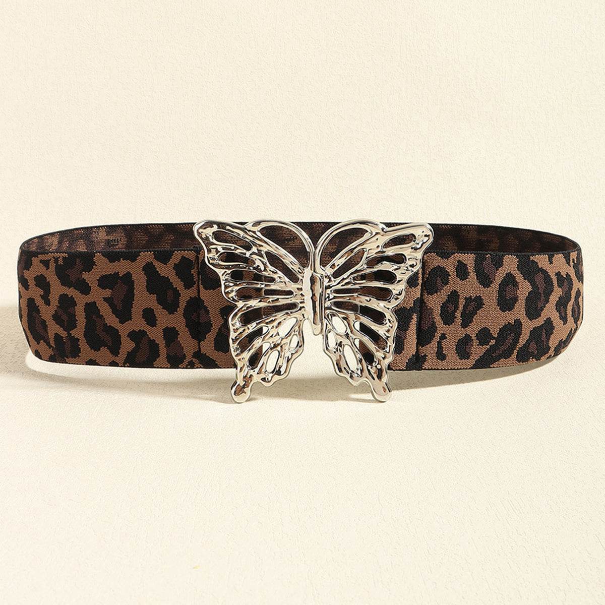 Butterfly Alloy Buckle Elastic Belt - Delanoir