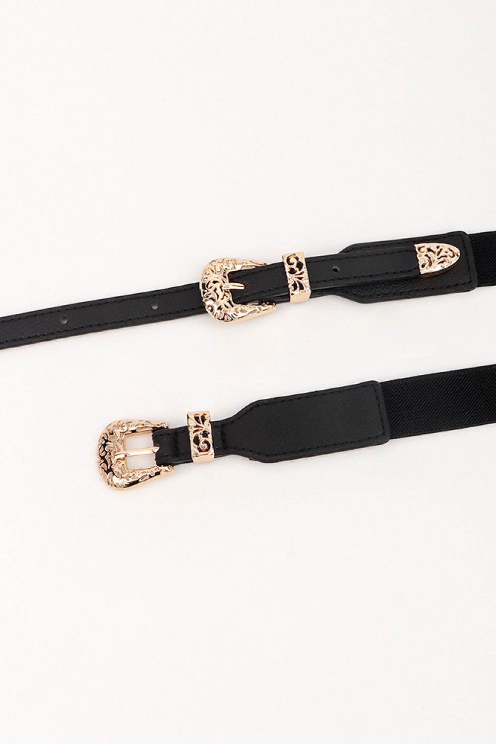 Double Buckle Elastic Belt - Delanoir
