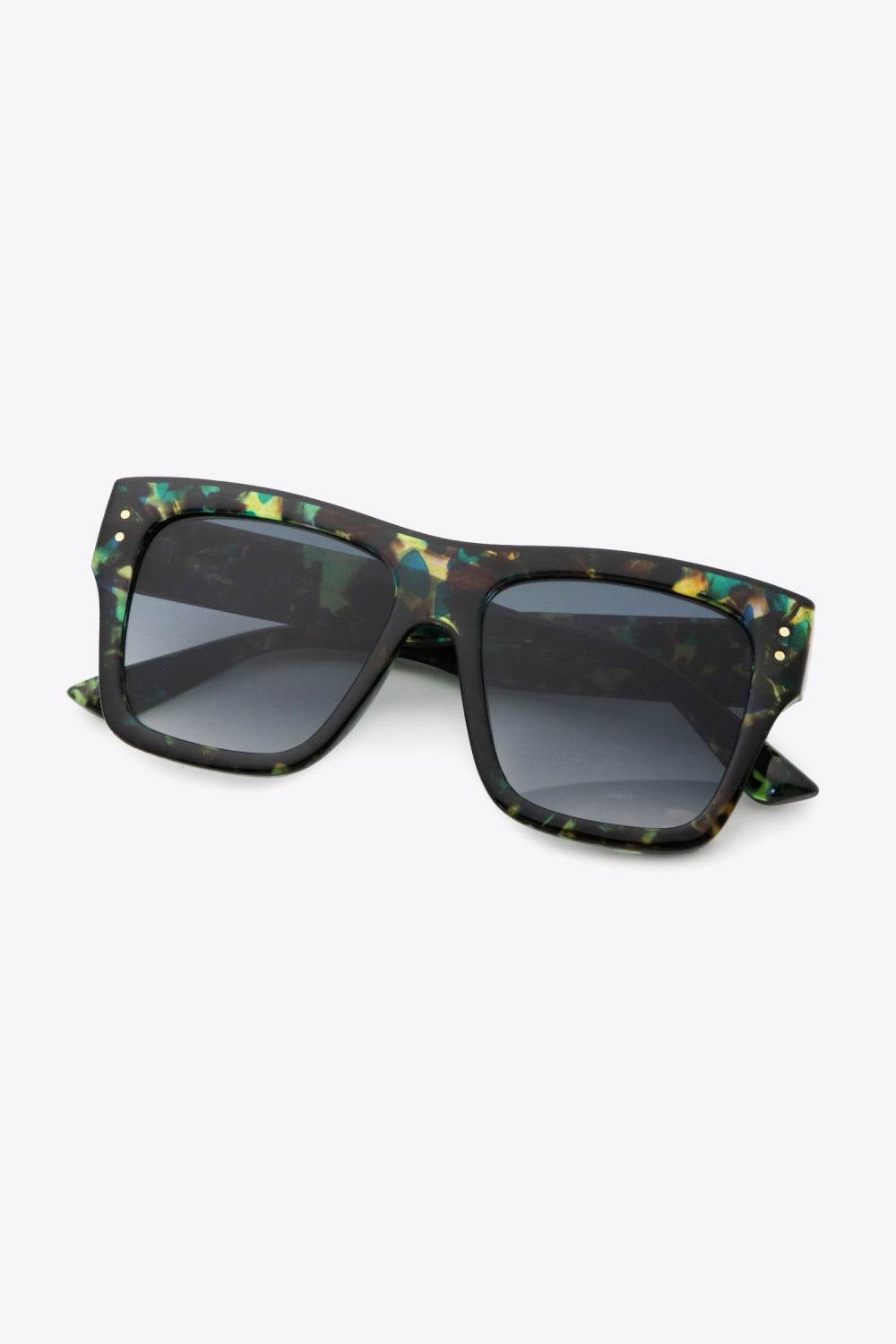 UV400 Patterned Polycarbonate Square Sunglasses - Delanoir