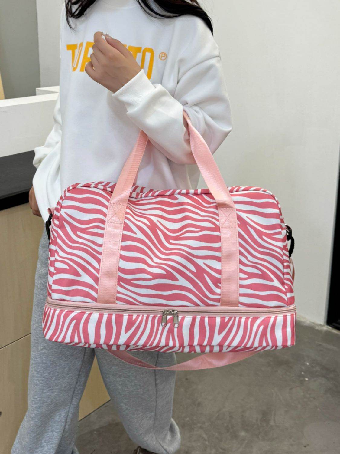 Oxford Cloth Leopard Travel Bag - Delanoir