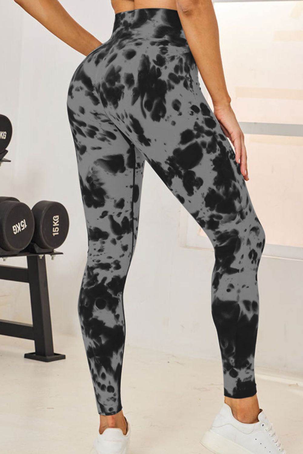 Tie-Dye High Waist Active Leggings - Delanoir