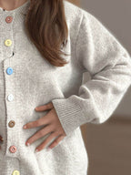 Button Down Long Sleeve Cardigan - Delanoir