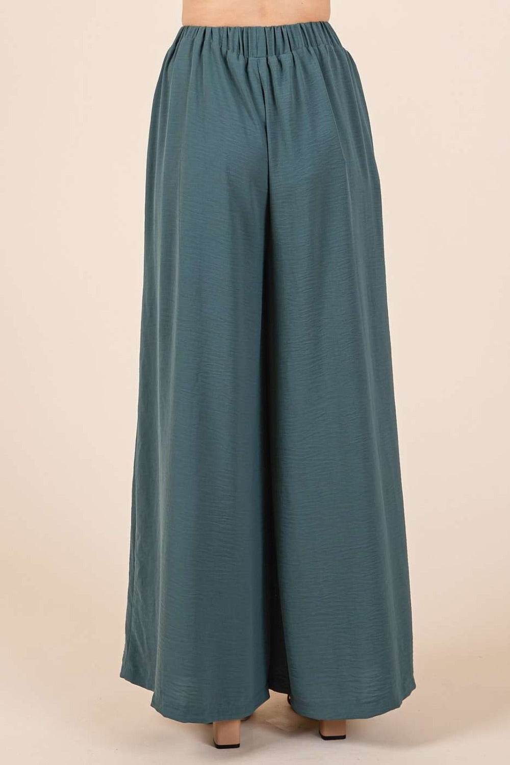 Mittoshop Pleated Wide Leg Pants - Delanoir