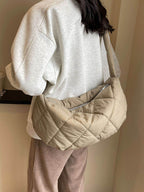 Quilted Polyester Crossbody Bag - Delanoir