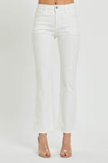 RISEN Full Size Mid Rise Jeans with Pockets - Delanoir