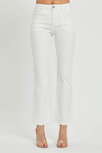RISEN Full Size Mid Rise Jeans with Pockets - Delanoir