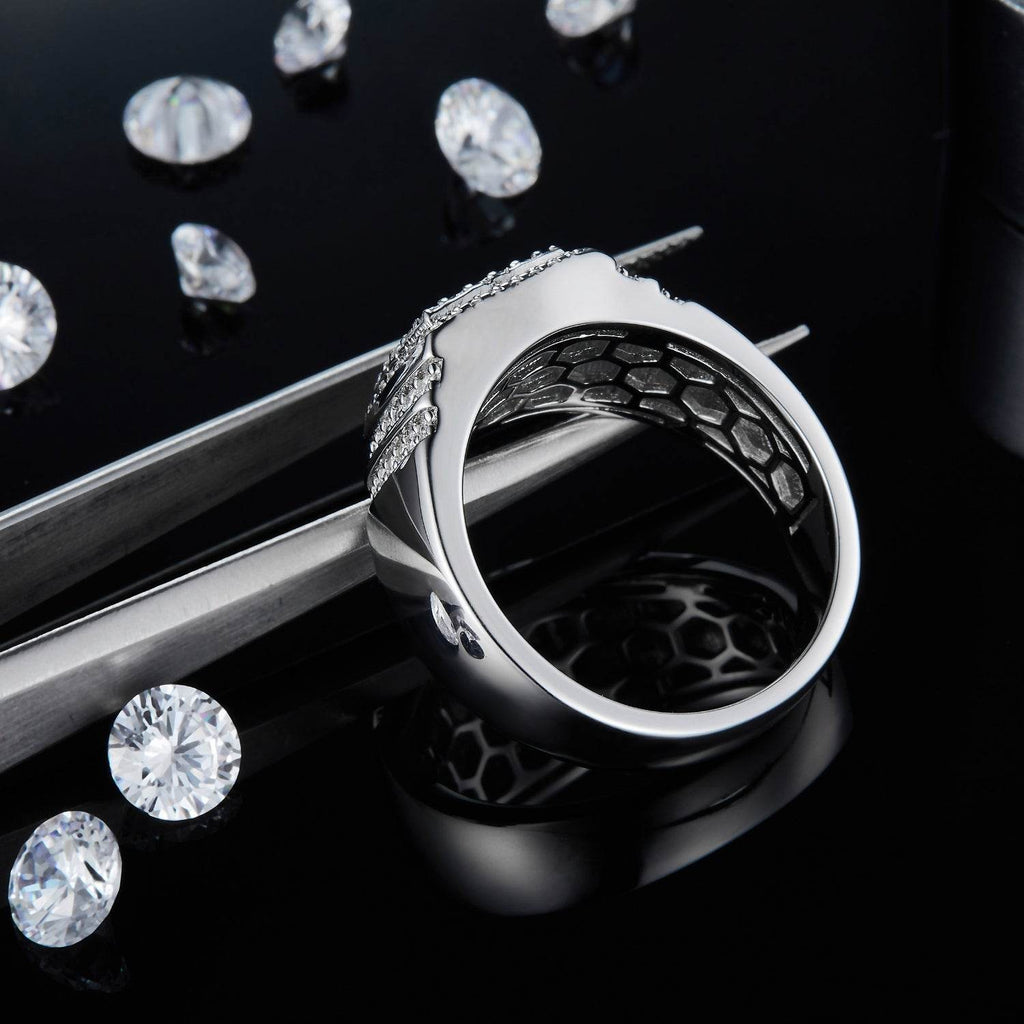 Moissanite 925 Sterling Silver Ring - Delanoir
