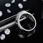 Moissanite 925 Sterling Silver Ring - Delanoir