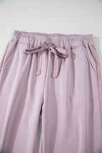Drawstring Pants with Pockets - Delanoir