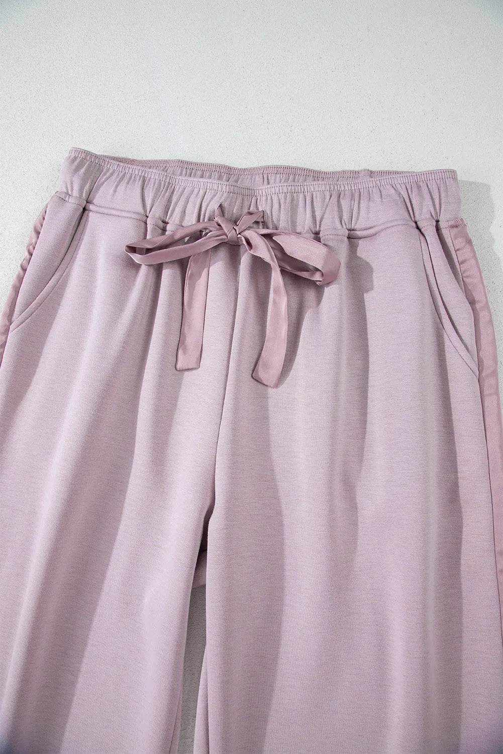 Drawstring Pants with Pockets - Delanoir
