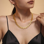 18K Gold-Plated Stainless Steel Chain Necklace - Delanoir
