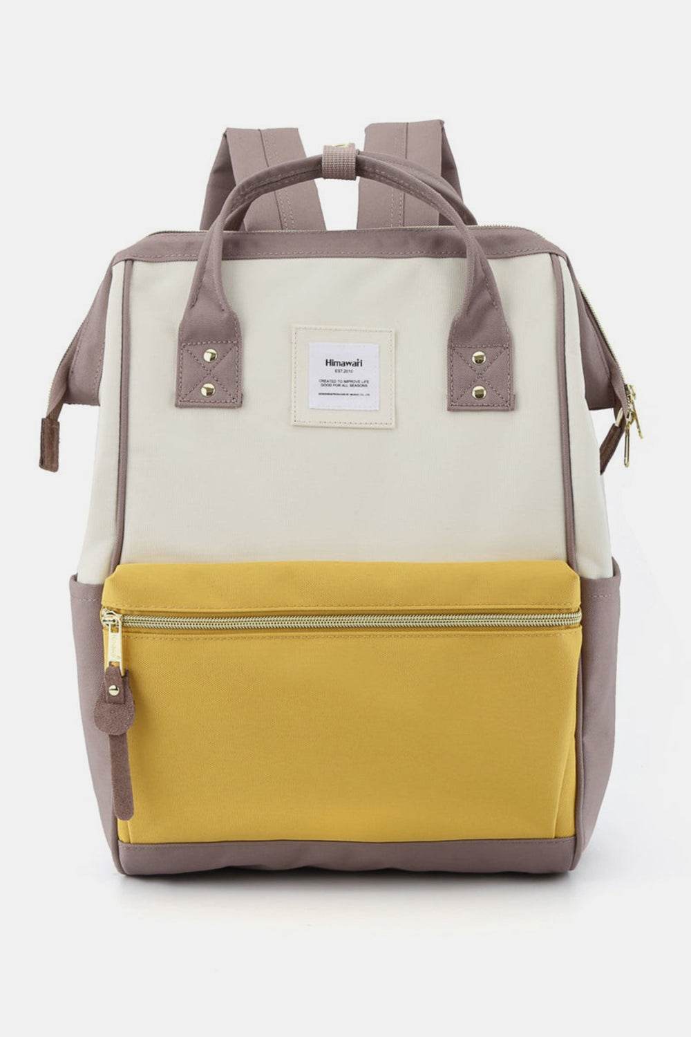 Himawari Waterproof Canvas Backpack Bag with Side Pockets - Delanoir