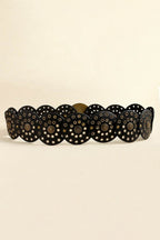 Vintage PU Leather Wide Belt - Delanoir