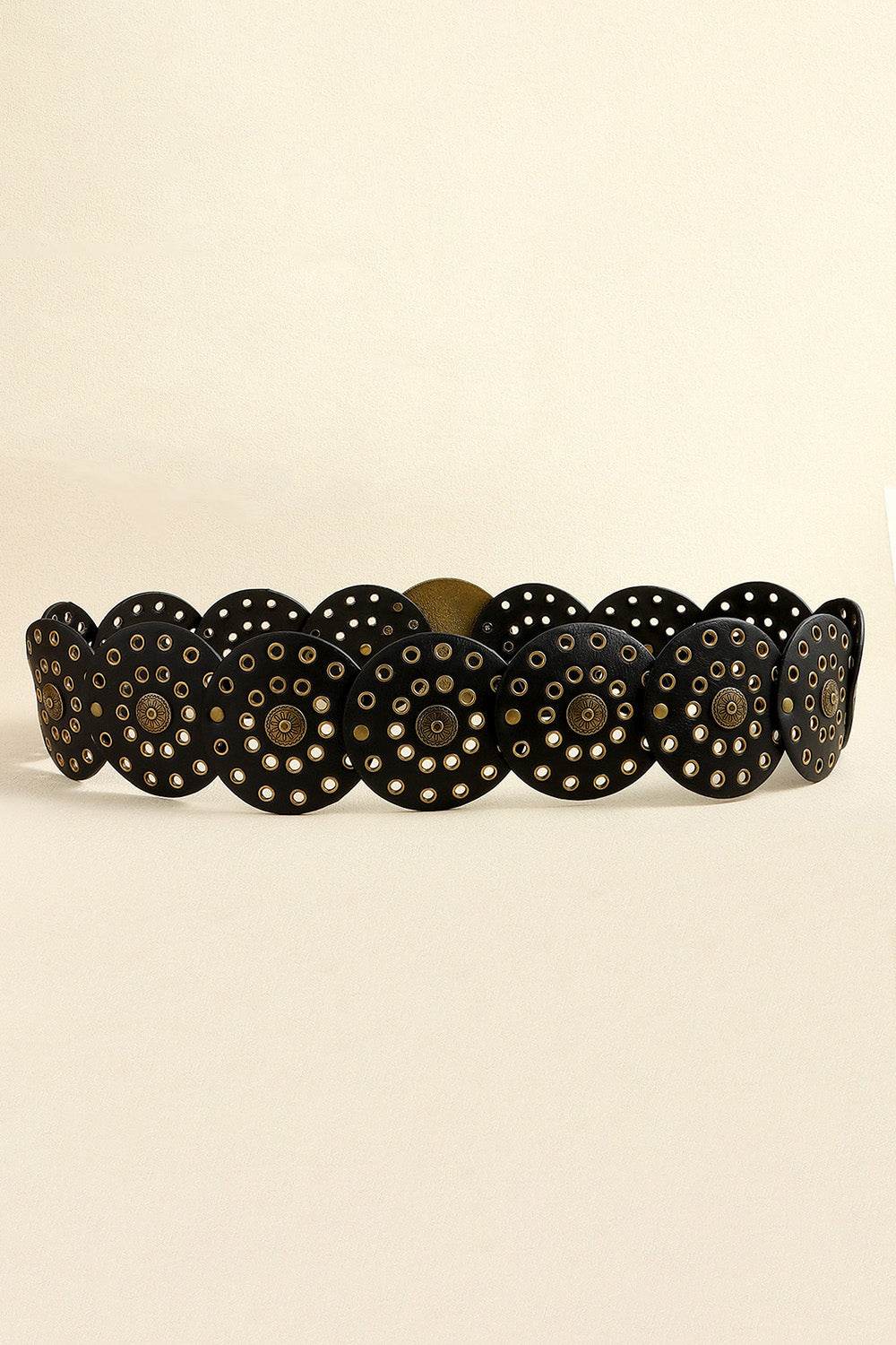 Vintage PU Leather Wide Belt - Delanoir