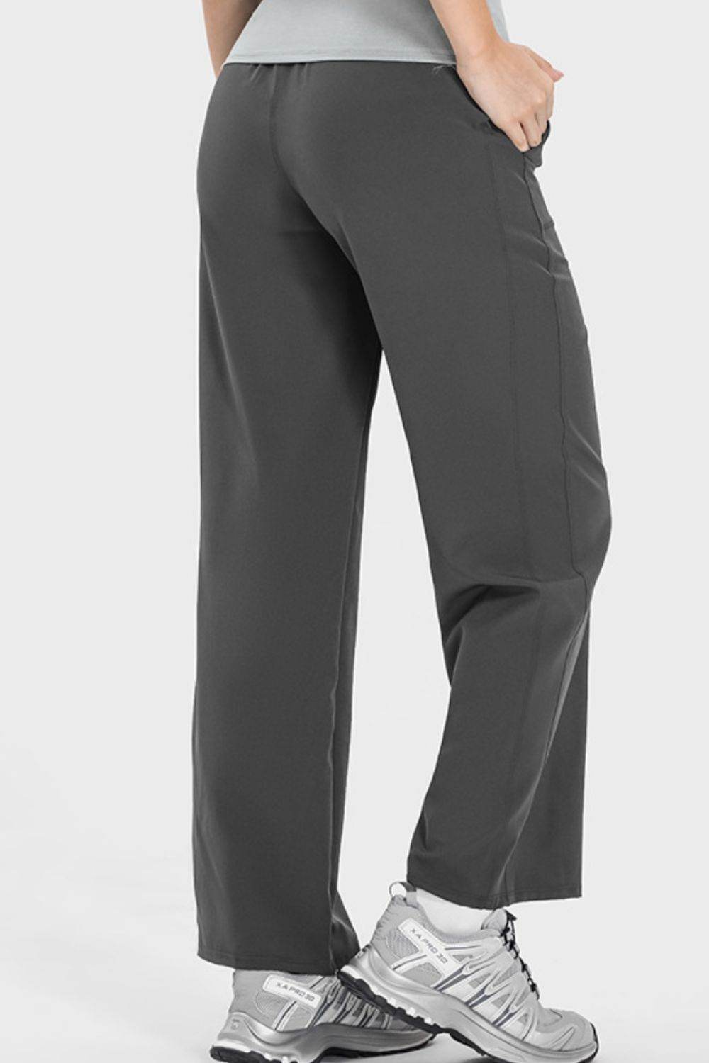 Millennia Drawstring Pocketed Active Pants - Delanoir