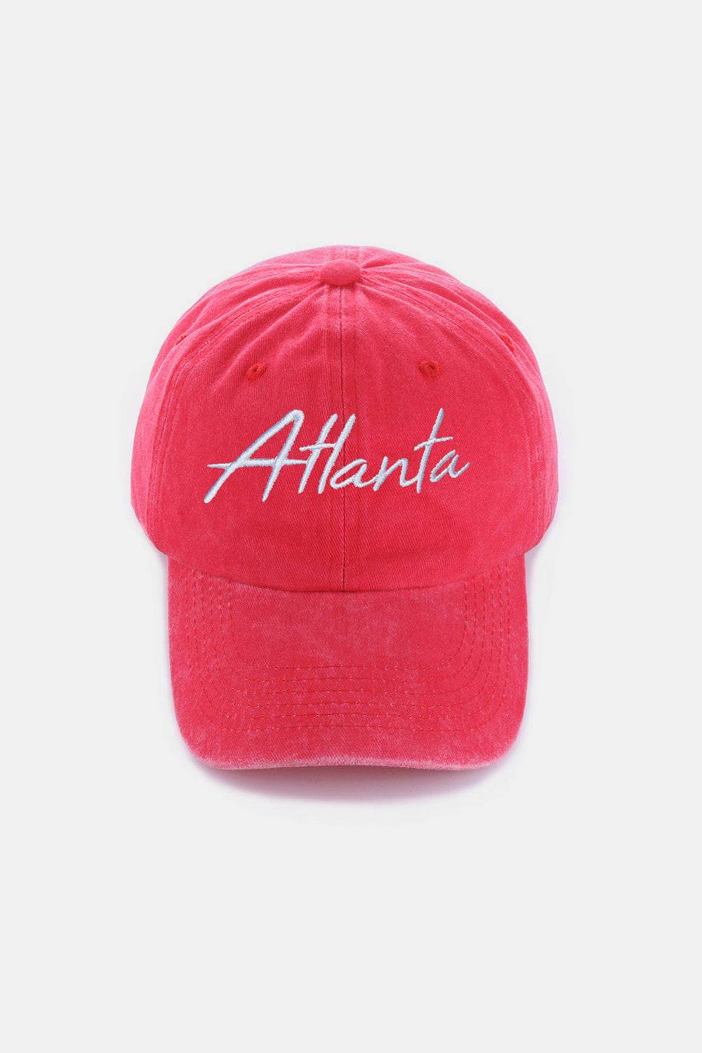 Zenana Washed ATLANTA Embroidered Baseball Cap - Delanoir