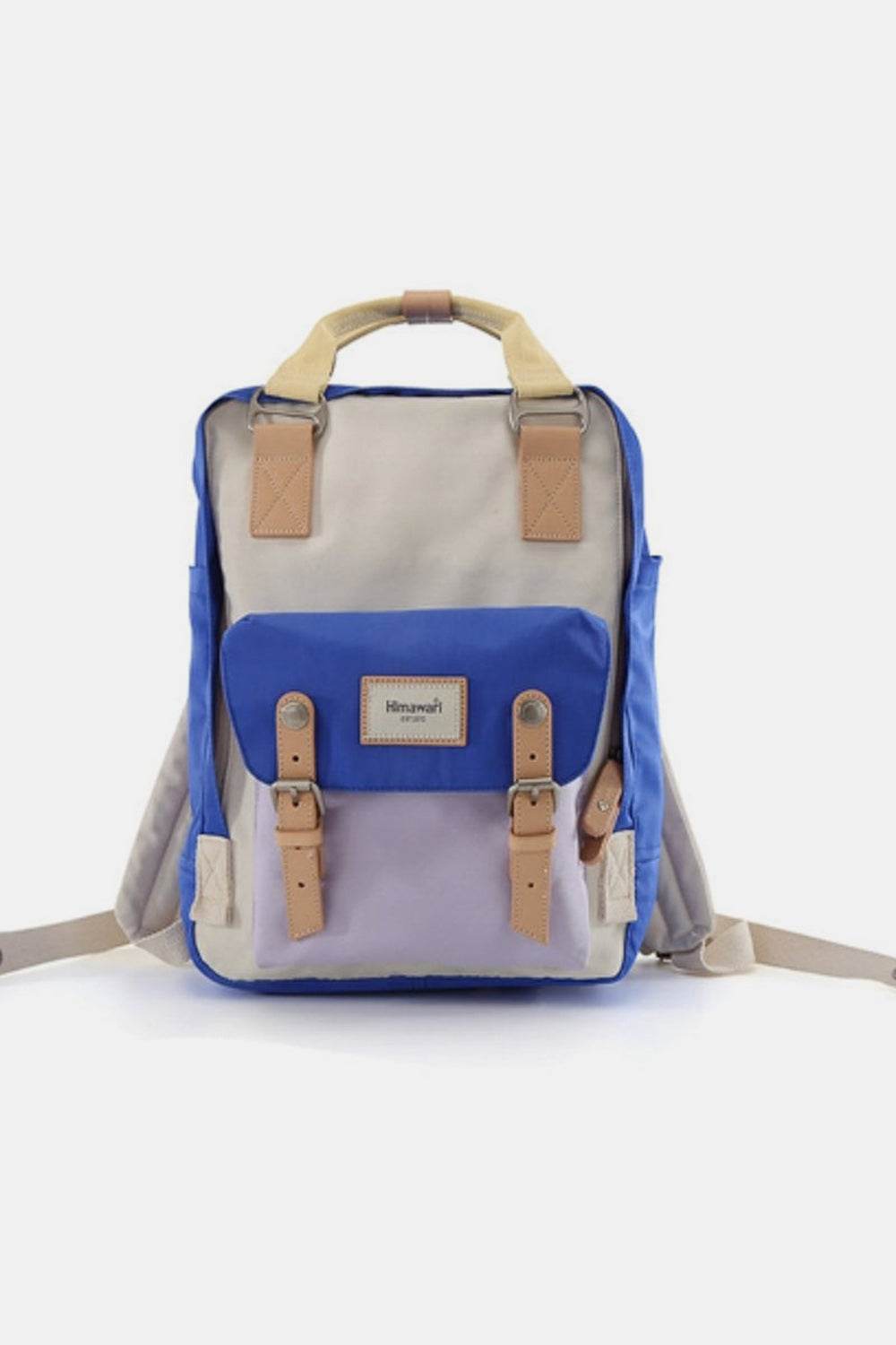 Himawari Contrast Waterproof Nylon Backpack Bag - Delanoir