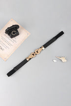 Zinc Alloy Buckle PU Leather Belt - Delanoir