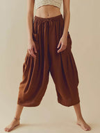 Full Size Wide Leg Pants with Pockets - Delanoir