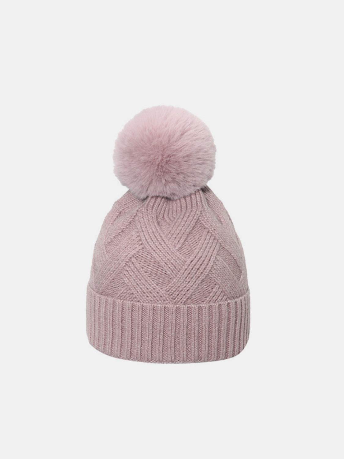Roll Rim Hat with Pompom - Delanoir