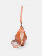 PU Leather Removable Strap Crossbody Bag - Delanoir