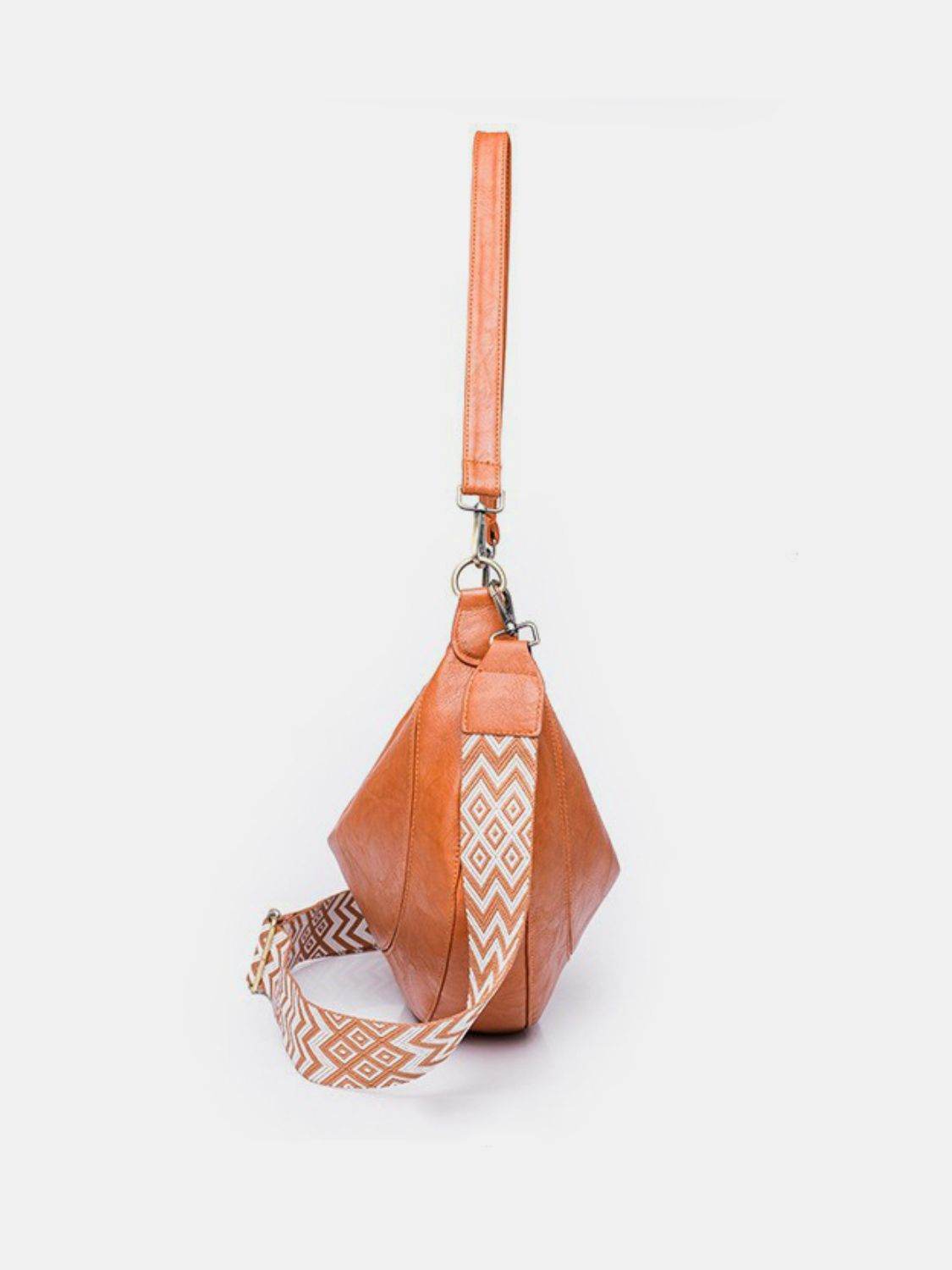 PU Leather Removable Strap Crossbody Bag - Delanoir