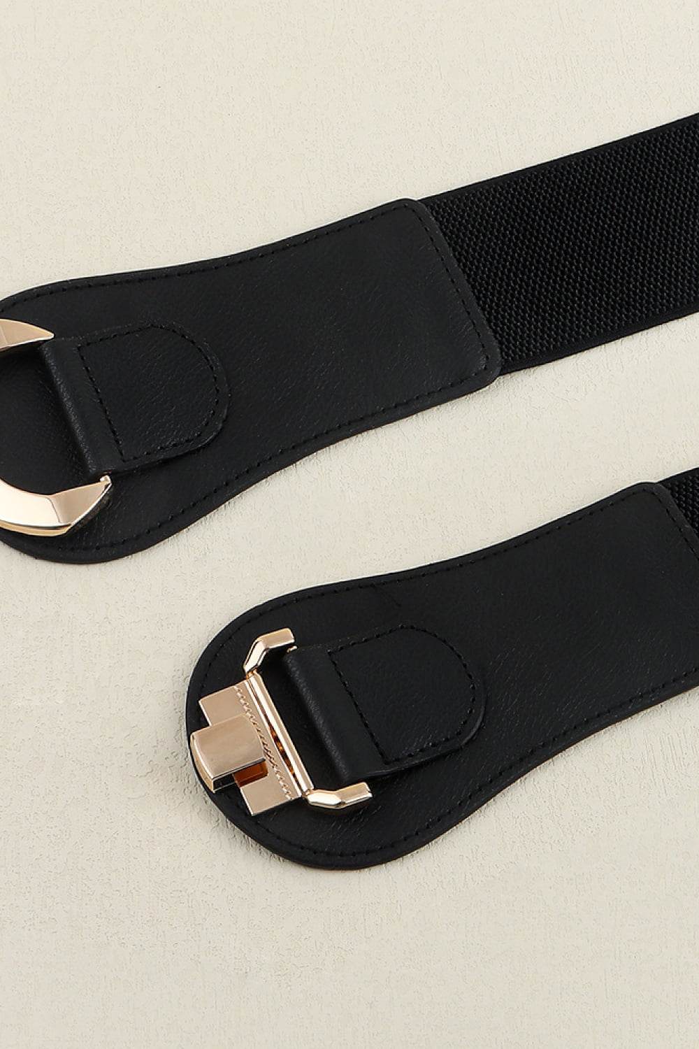 Alloy Buckle Elastic Belt - Delanoir