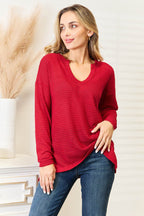 Culture Code Full Size Wide Notch Relax Top - Delanoir