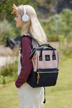 Himawari Waterproof Canvas Backpack Bag with Side Pockets - Delanoir